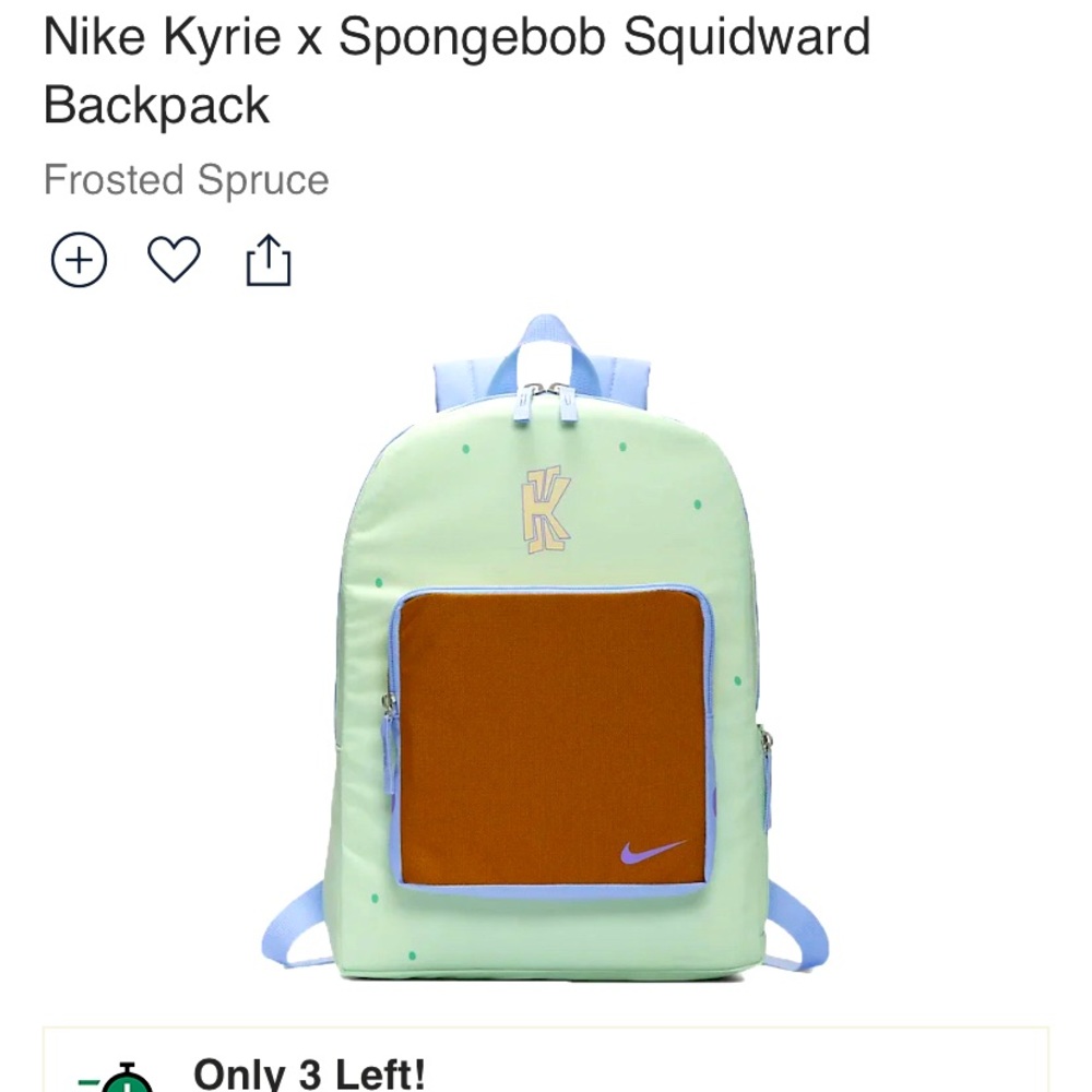 Nike - Kyrie x SpongeBob “Squidward” Backpack *NWT*